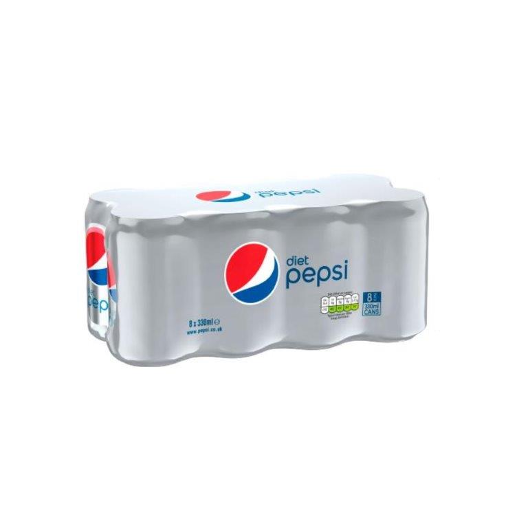 (DELIST) Diet Pepsi 8pk (8 x 330ml)