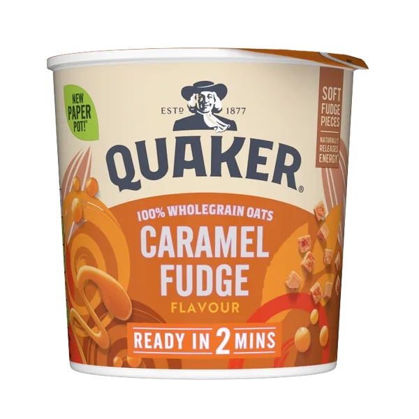 (Delist) Quaker Heavenly Oats Caramel Fudge Pot 59g