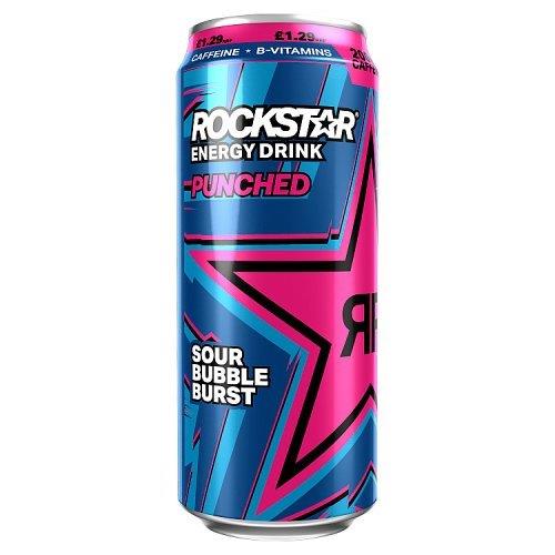 (DELIST) Rockstar Energy Drink Punched Sour Bubble Burst PM £1.29 500ml