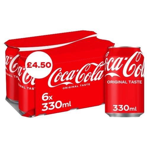 (Discontinued) Coca Cola Original 6pk (6 x 330ml) PMP