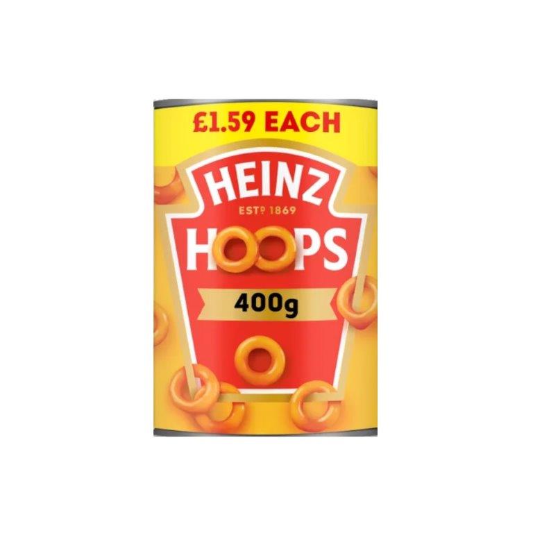 Heinz Spaghetti Hoops In Tomato Sauce PM £1.59 400g 