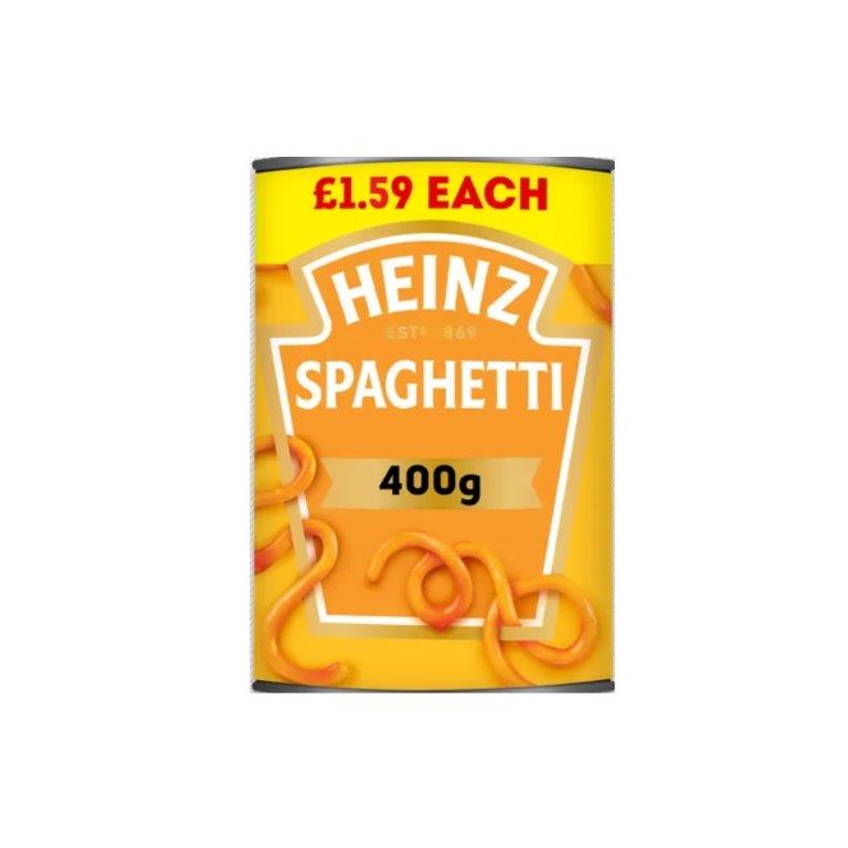 Heinz Spaghetti PM £1.59 400g 