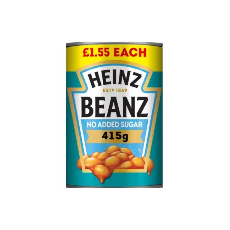 (Delist) Heinz Baked Beans No Added Sugar PM £1.55 415g 