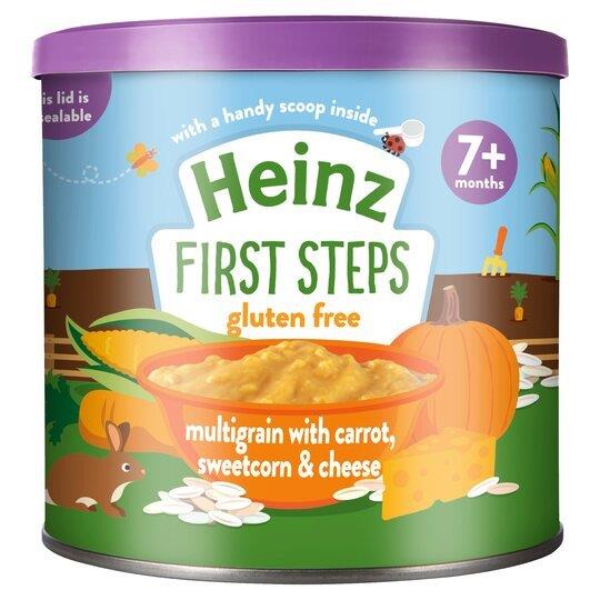 (STANDARD) Heinz First Steps Multigrain Carrot Sweetcorn Cheese 200g