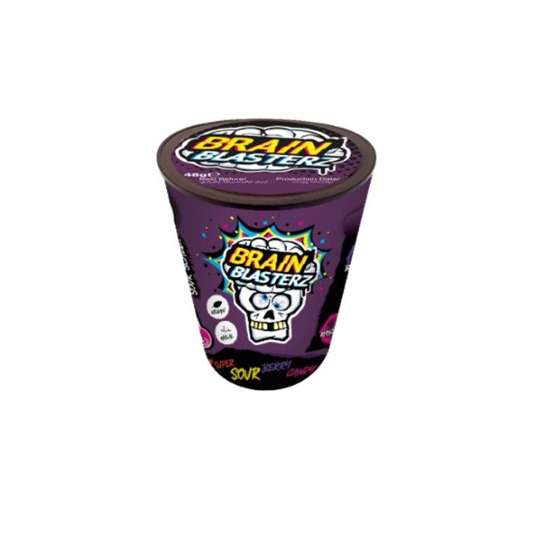 (STANDARD) Brain Blasterz Tub Dark Fruits Hard Candy 48g