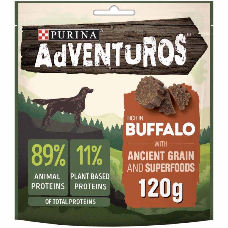 (Delist) Adventuros Dog Treats Buffalo Wancient Gra 120g