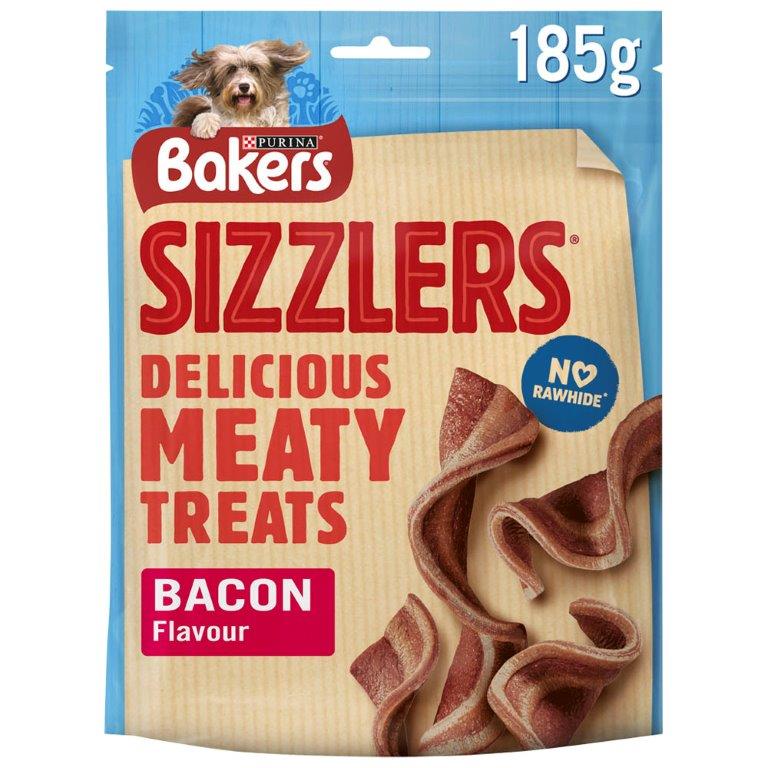 (Disontinued) Bakers Dog Treats Sizzlers Bacon 185g