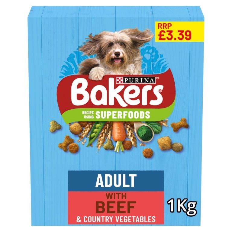 (Delist) Bakers Adult Tasty Beef & Country Vegetables PM £ 3.39 1kg