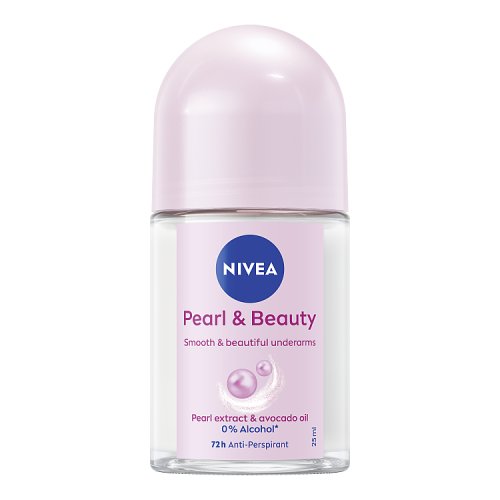 Nivea Roll On 25ml Female Pearl & Beauty (Travel) pack shot