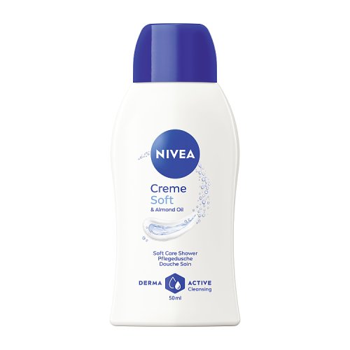 Nivea Shower 50ml Creme Soft (Travel) pack shot
