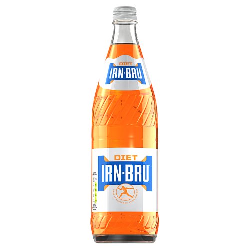 Irn Bru Diet Glass 750ml pack shot