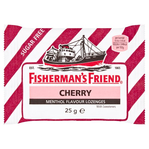 Fisherman's Friend Lozenges Cherry Sugar Free With Sweeteners 25g pack shot