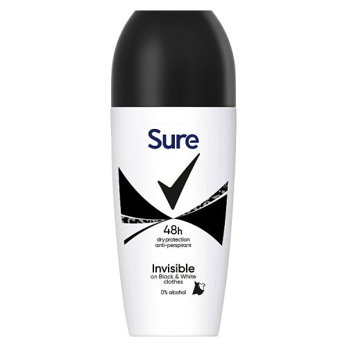 Sure Women Deodorant Roll On 50ml Invisible pack shot