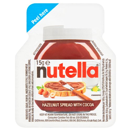 Nutella 15g pack shot