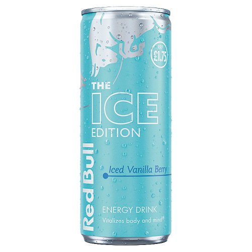 Red Bull Editions Iced Vanilla PM £1.75 250ml pack shot