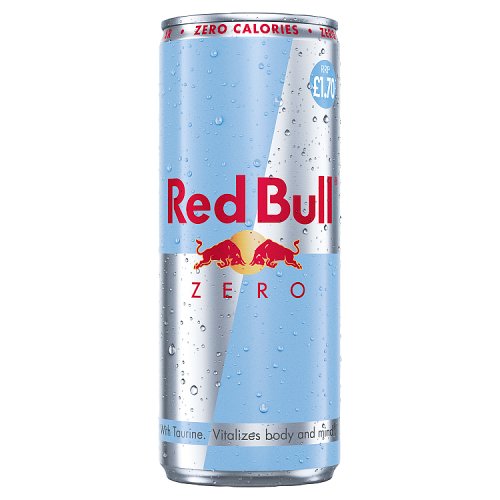 Red Bull Zero PM £1.70 250ml pack shot