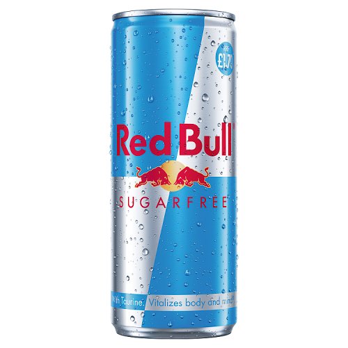 Red Bull S/F PM £1.70 250ml pack shot