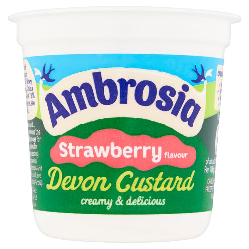 Ambrosia Strawberry Custard Pot 150g pack shot