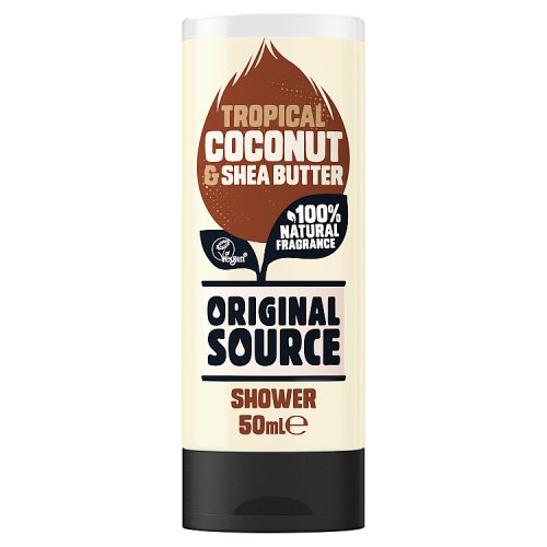 Original Source Travel Size Shower Gel 50ml Coconut pack shot