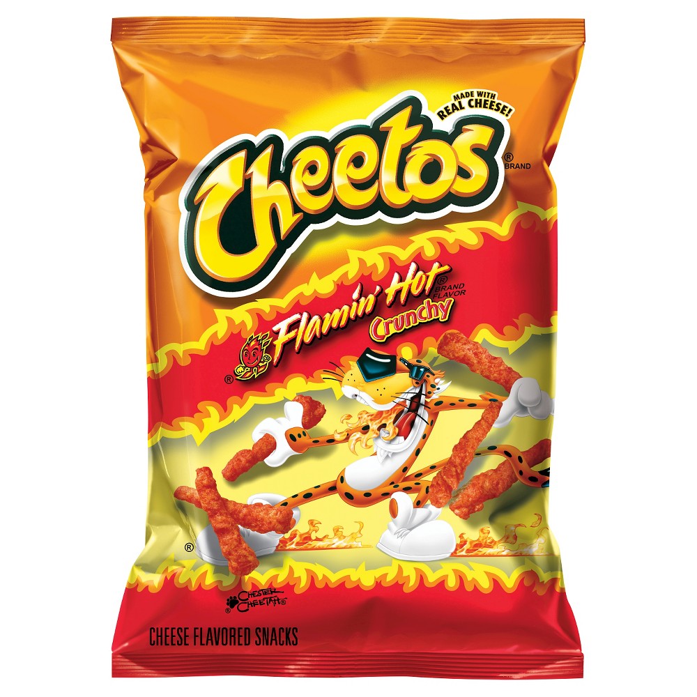Cheetos Crunchy Flamin Hot 35g pack shot