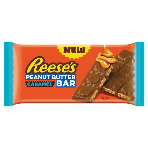 Reeses Peanut Butter Caramel Bar 90g pack shot