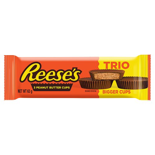 Reeses Peanut Butter Cup Trio 63g pack shot