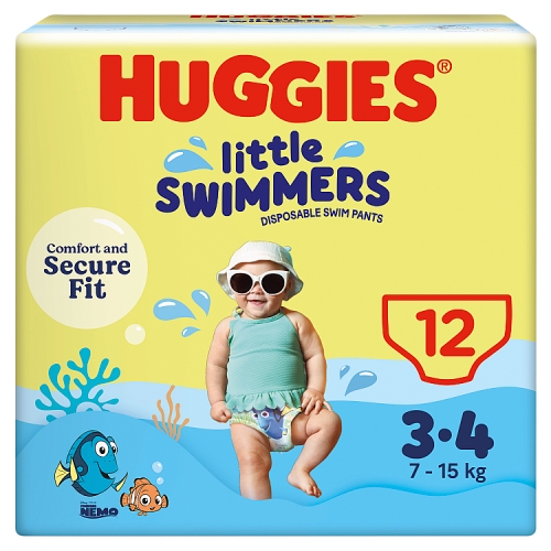 Huggies Little Swimmers 3-4 12s pack shot