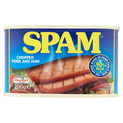 Spam Chopped Pork & Ham 200g pack shot