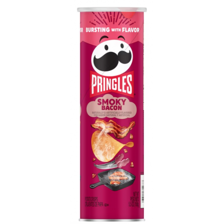 Pringles Super Stack Smoky Bacon 156g pack shot