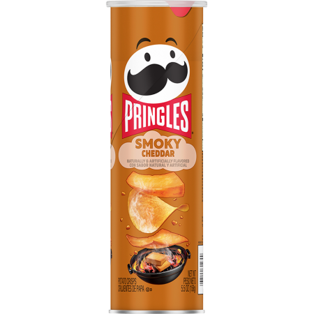 Pringles Smoky Cheddar 156g pack shot