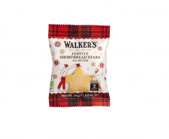 Walkers Festive Shortbread Stars 29g pack shot