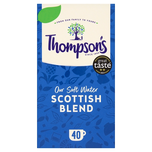 Thompson Scottish Tea Bags 40g PMP pack shot