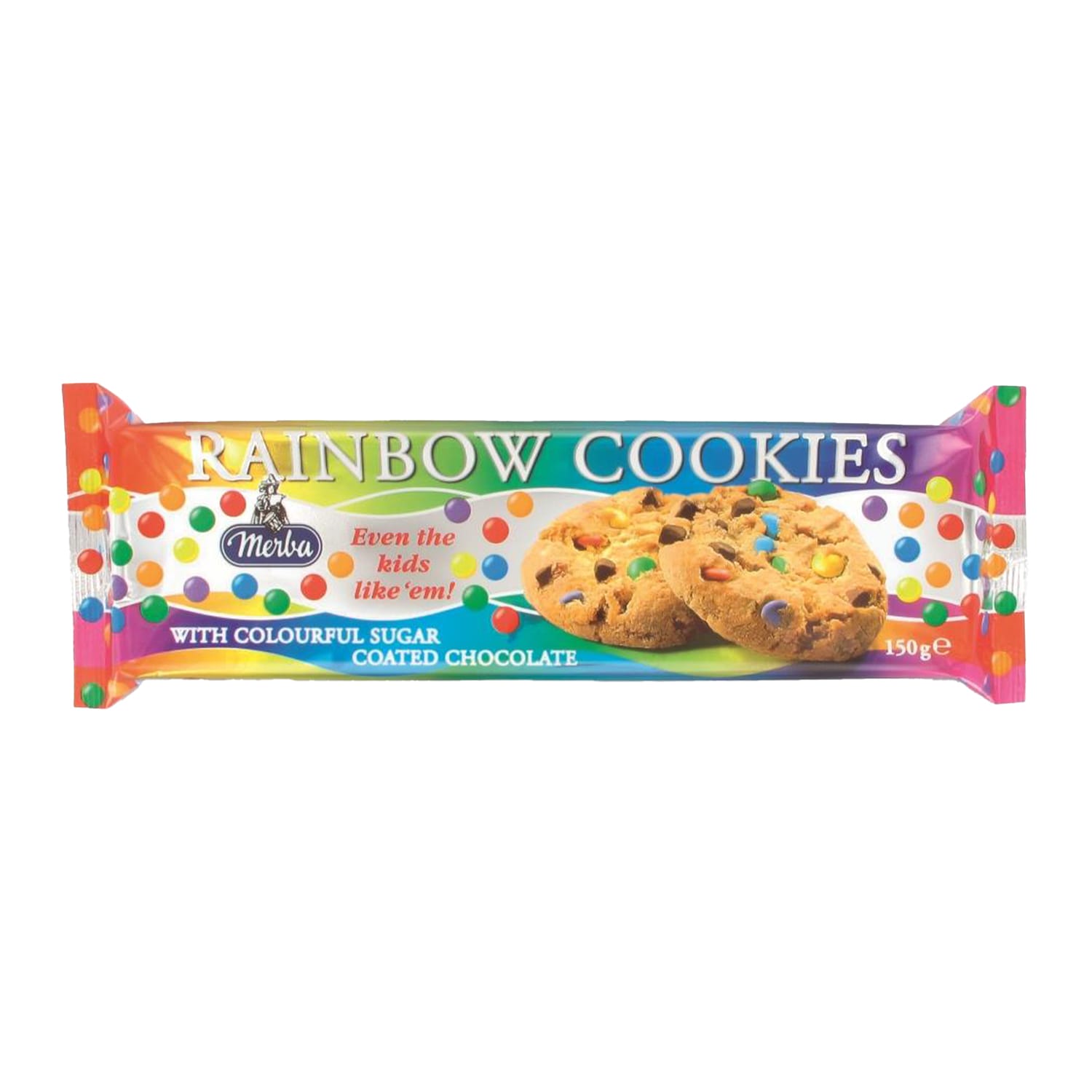 Merba Rainbow Cookies 150g pack shot