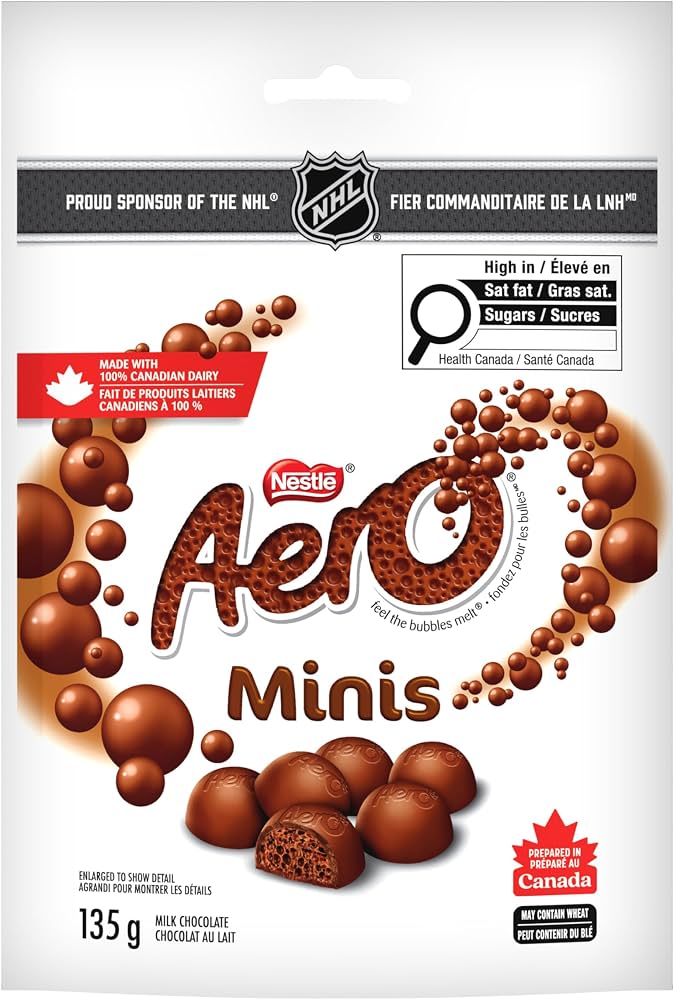 Aero Milk Chocolate Minis 10pk (10 x 135g) pack shot