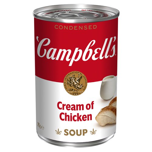 Campbells Cream of Chicken Soup Can 295g pack shot