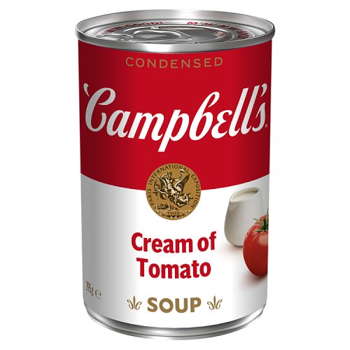 Campbells Cream of Tomato Soup Can 295g pack shot