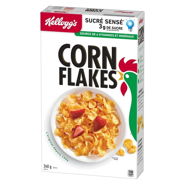 Kelloggs Corn Flakes 340g pack shot