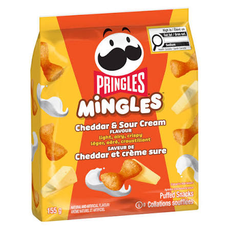 Pringles Mingles Cheddar & Sour Cream 155g pack shot