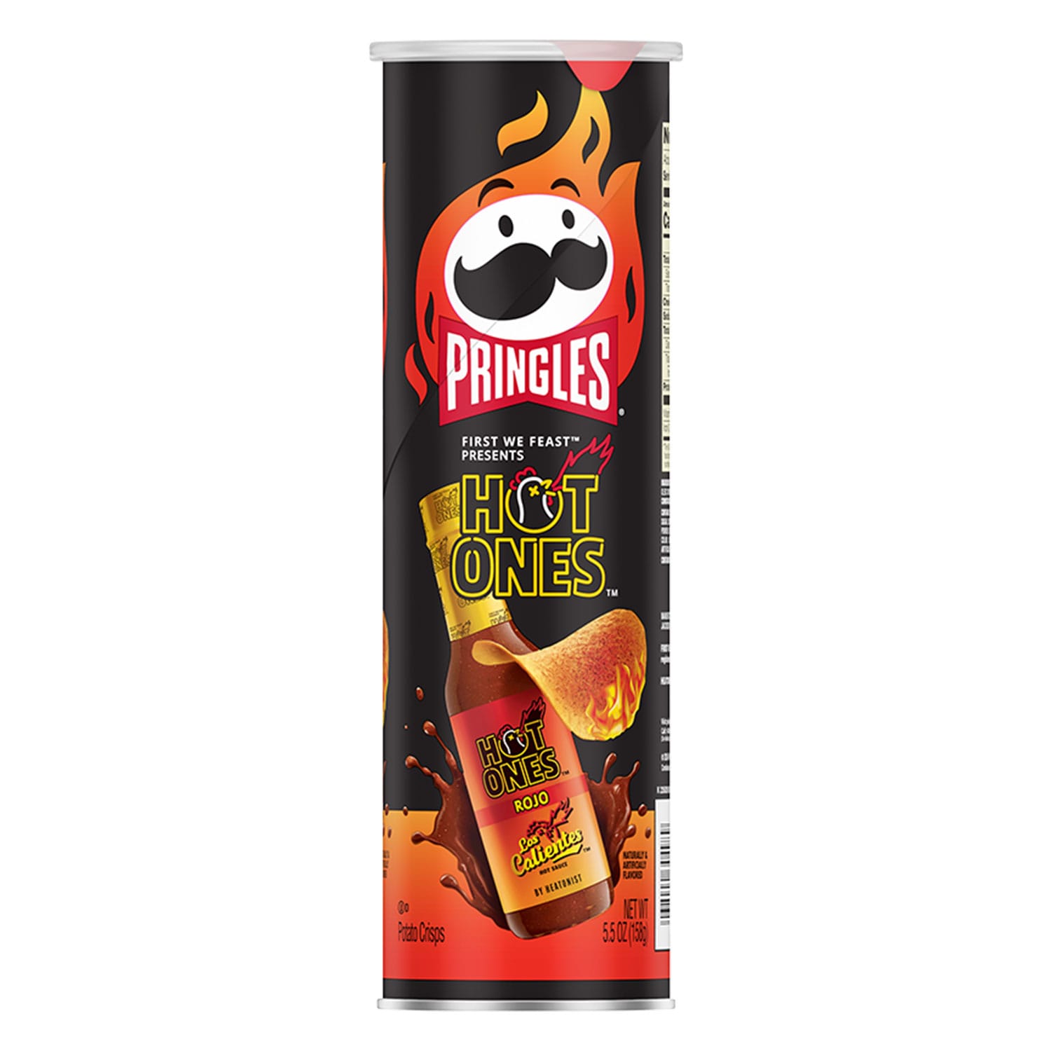 Pringles Hot Ones Rojo 156g pack shot