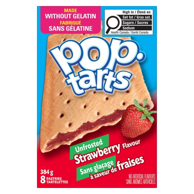 Kelloggs Pop Tarts Frosted Strawberry 384g pack shot