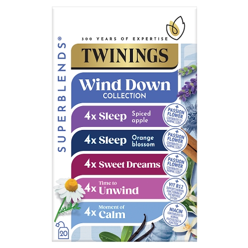 Twinings Superblends Wind Down Collection 20s 33.2g pack shot