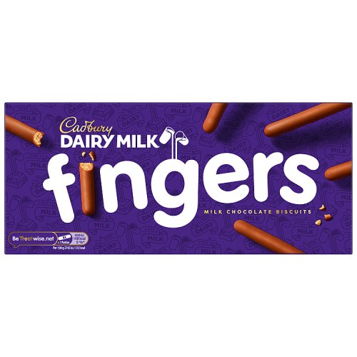 Cadbury Milk Choc Fingers 114g pack shot