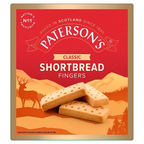 Patersons Shortbread Fingers 300g pack shot