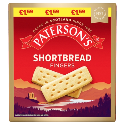 Pattersons Shortbread Finger 300g PMP pack shot