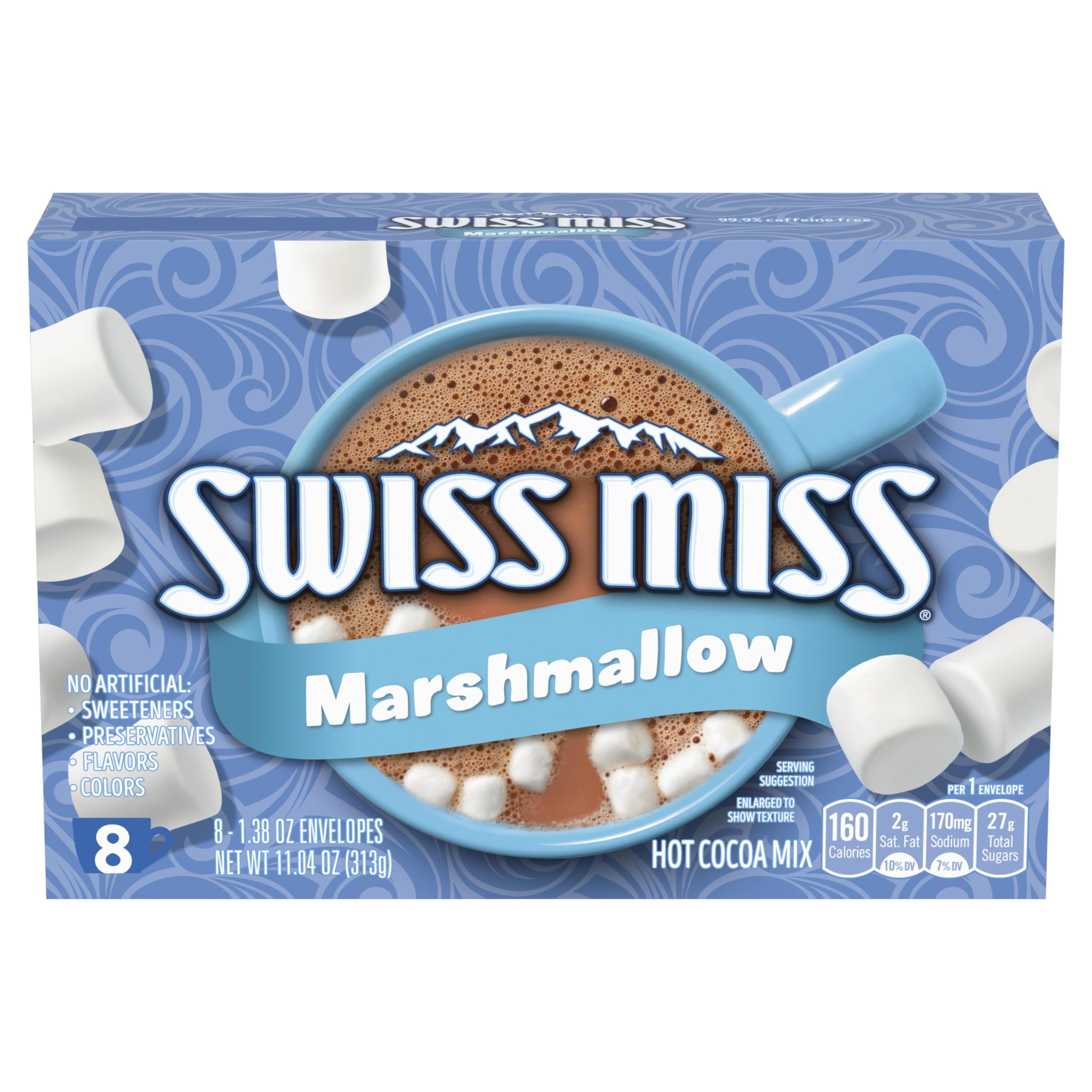 Swiss Miss Hot Cocoa Mix Marshmallow 8x39.13g pack shot