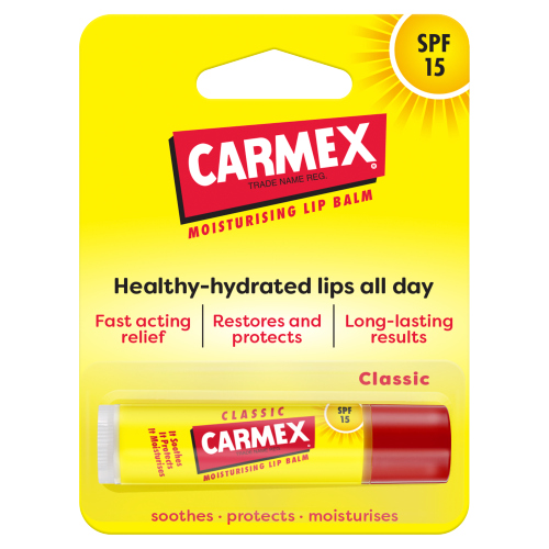 Carmex Original Lip Balm Stick 4.25g pack shot