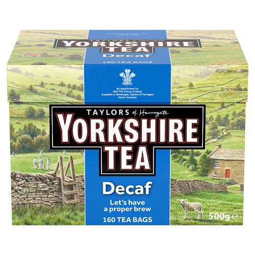 Yorkshire Tea Tea Bags Decaf 160's pack shot