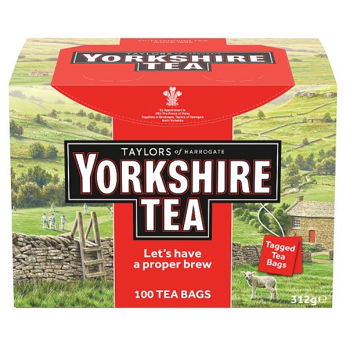 Yorkshire Tea Original String & Tagged 100's pack shot