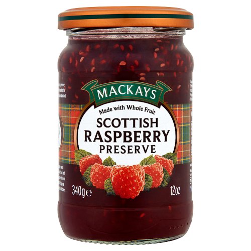 Mackays Scottish Raspberry Preserve 340g pack shot