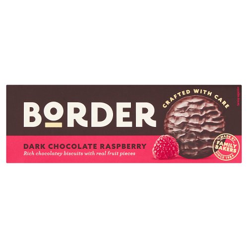 Border Dark Chocolate Raspberry 150g pack shot